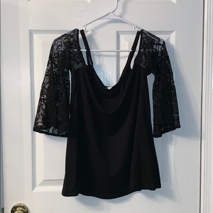 Cut out shoulder blouse